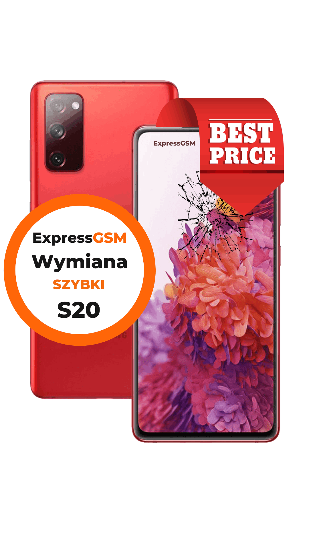 wymiana zbitej szybki samsung s20