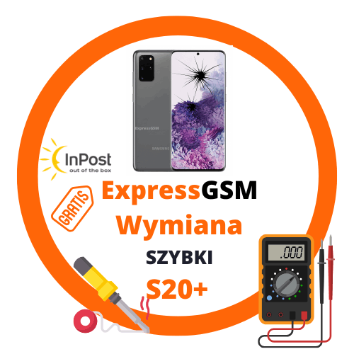 wymiana szybki samsung s20 plus