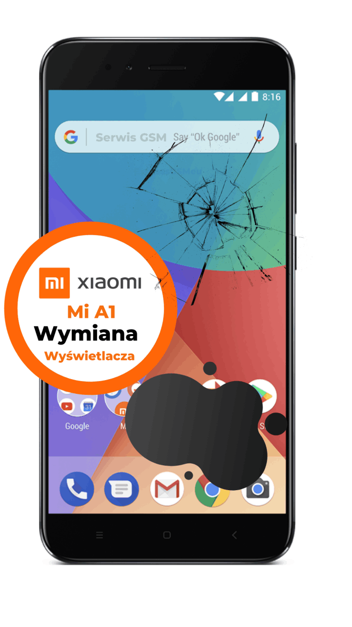 wymiana ekranu xiaomi mi a1 Xiaomi mi a1 wymiana ekranu