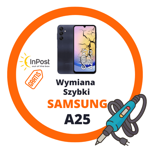 Wysyłkowa wymiana szybki Samsung A25