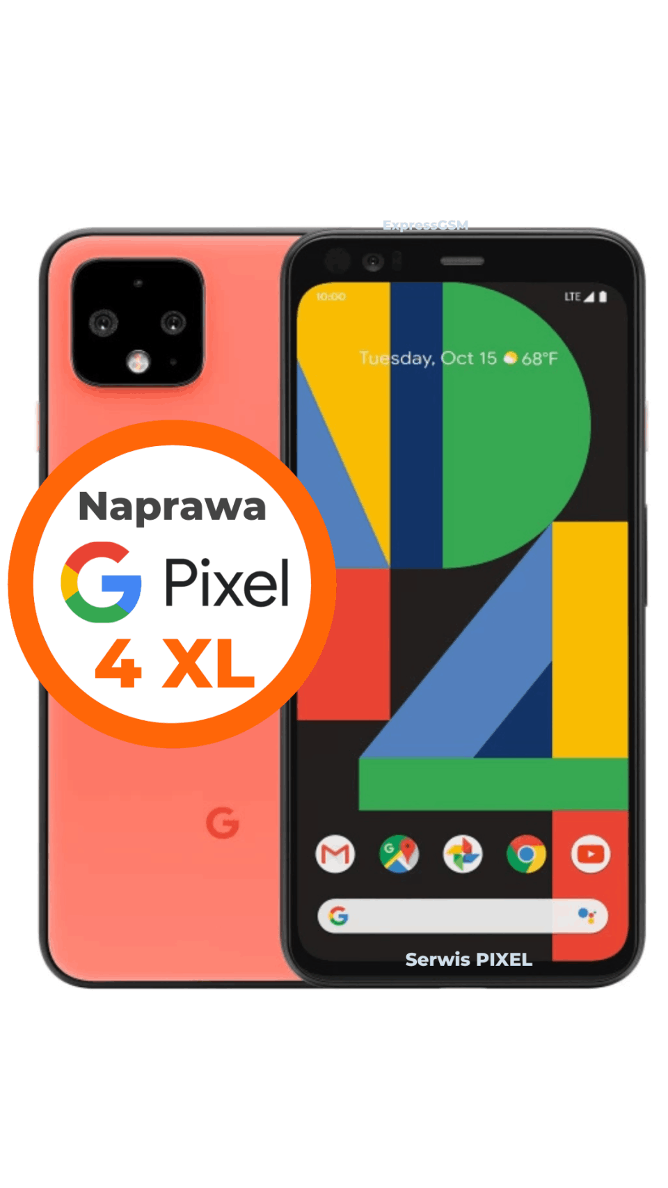 Wymiana szybki Google Pixel 4a w serwisie Warszawa