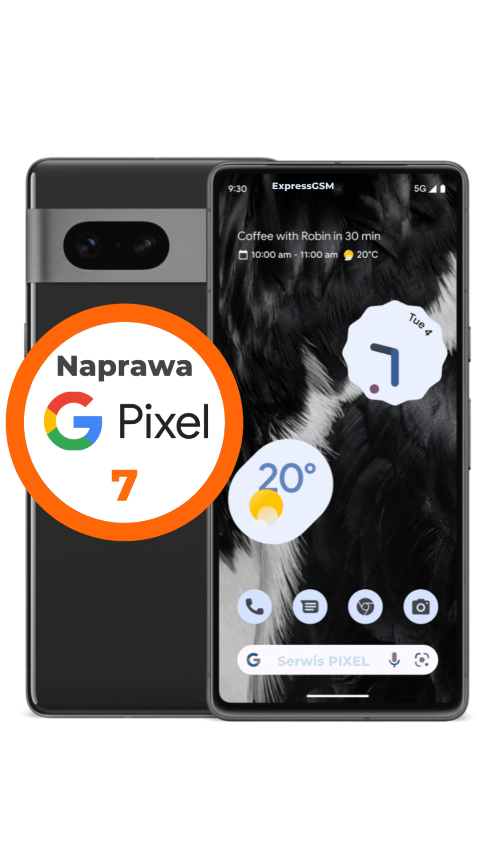 Wymiana szybki Google Pixel 7 w serwisie Warszawa