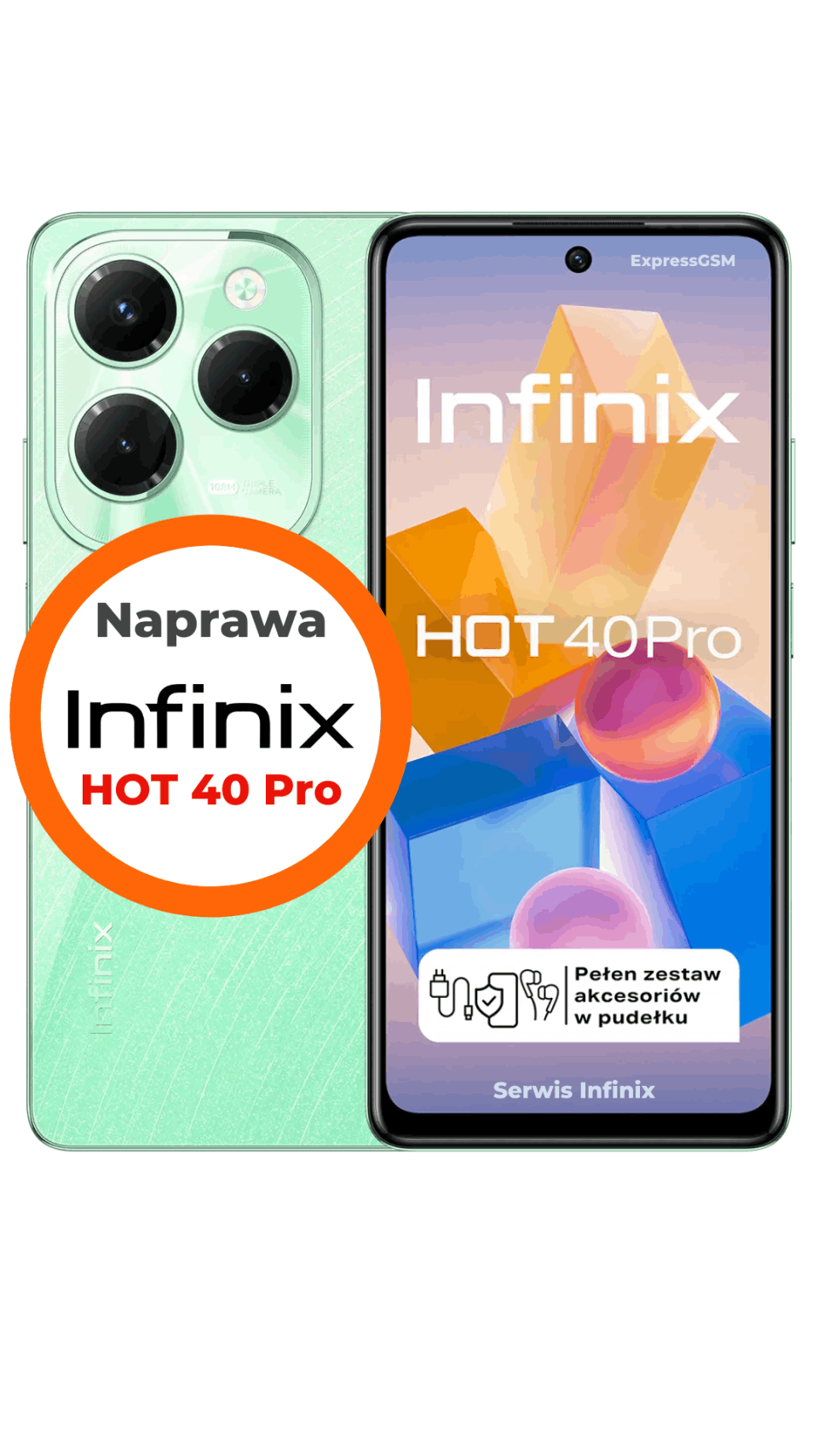 Wymiana szybki Infinix Hot 40 Pro w Warszawie ExpressGSM