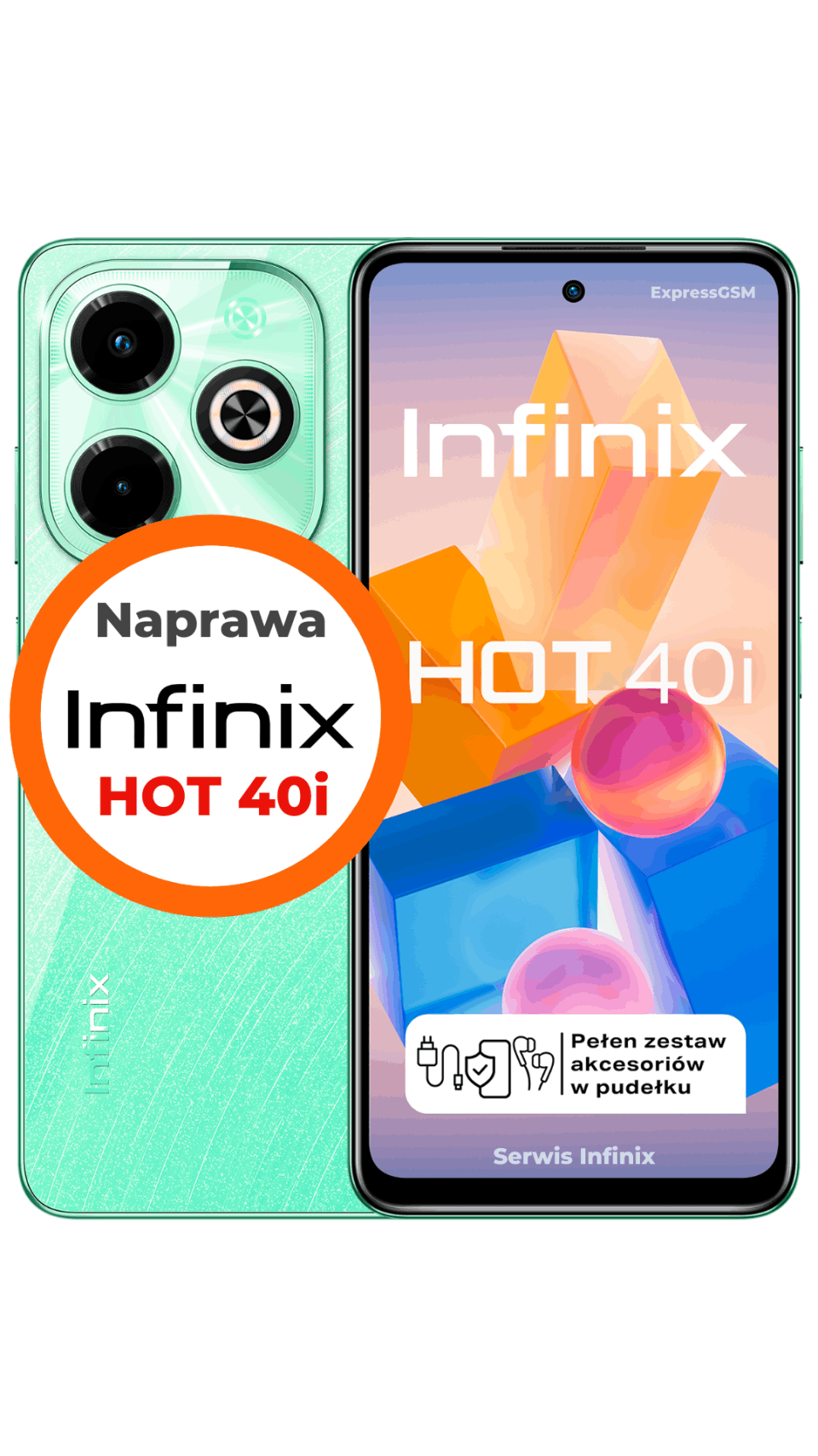 Wymiana szybki Infinix Hot 40i w serwisie Warszawa