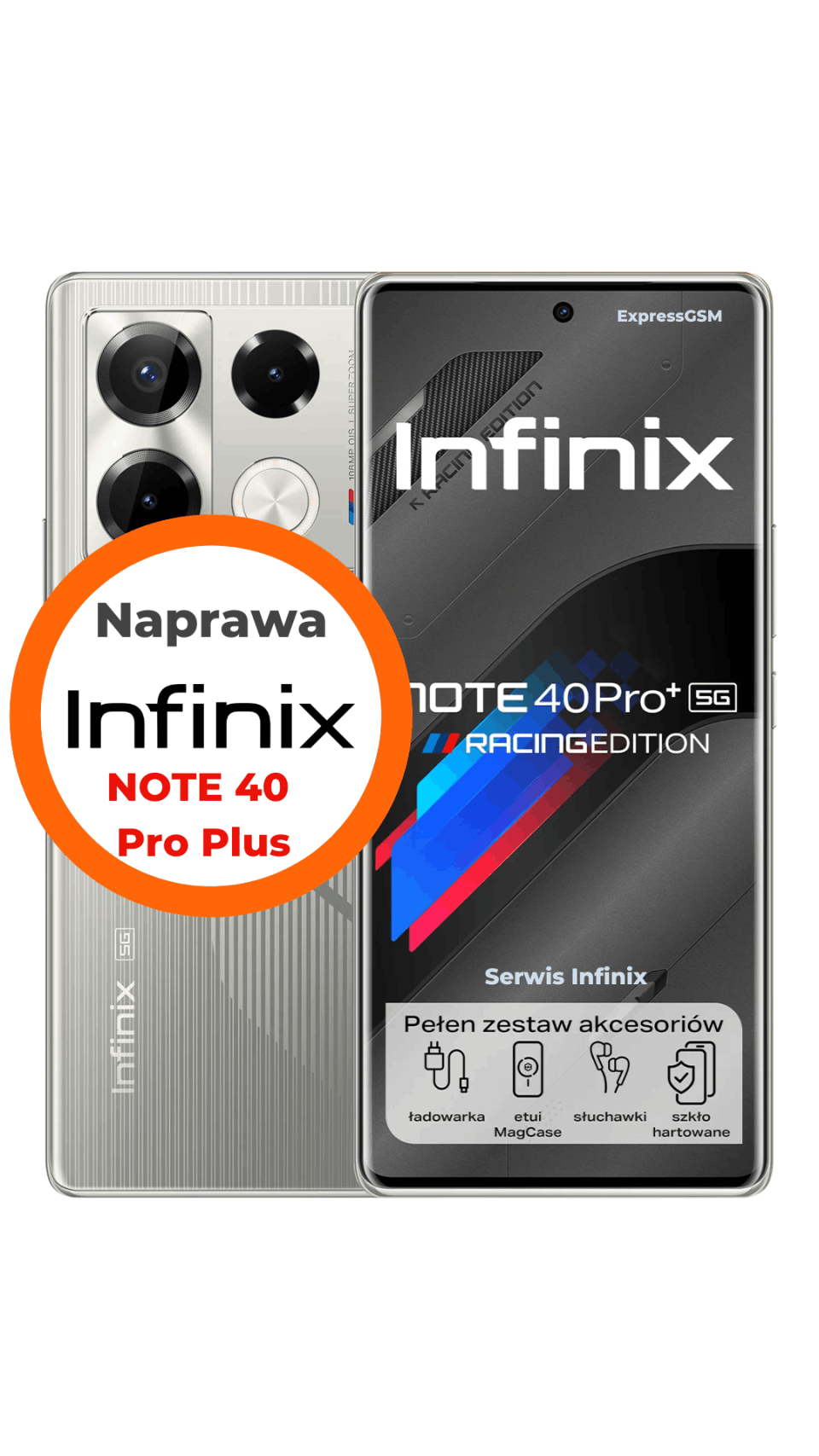 Wymiana szybki Infinix Note 40 Pro+ 5G w serwisie Warszawa