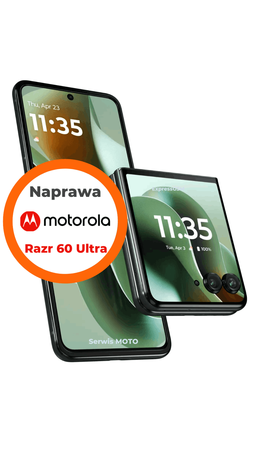 Naprawa Motorola Razr 60 Ultra – wymiana szybki/external cover Warszawa