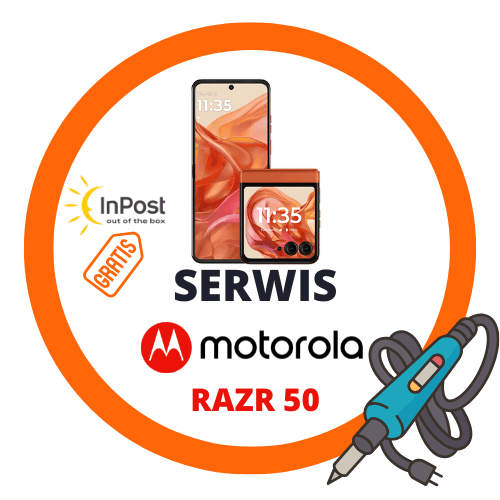 Serwis Motorola Razr 50 – test składanego ekranu i zawiasu po naprawie