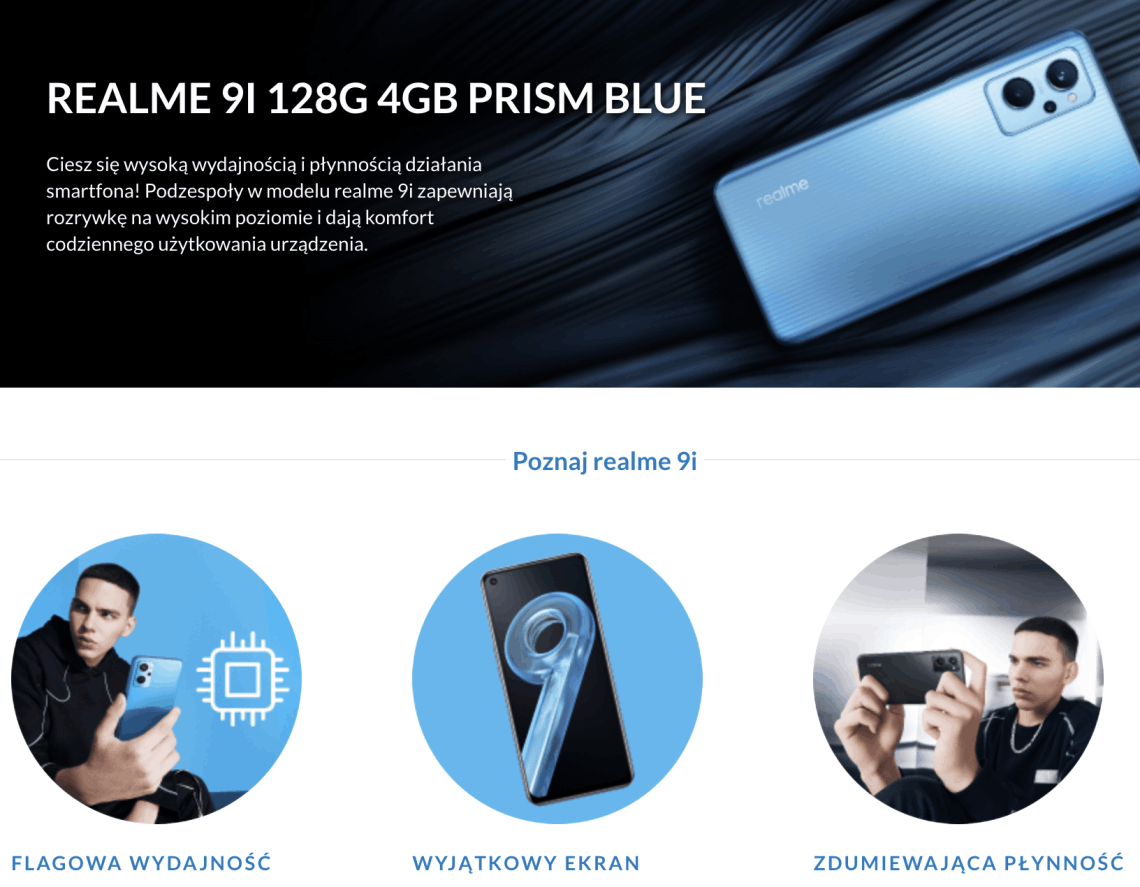 Dane techniczne Realme 9i Naprawa