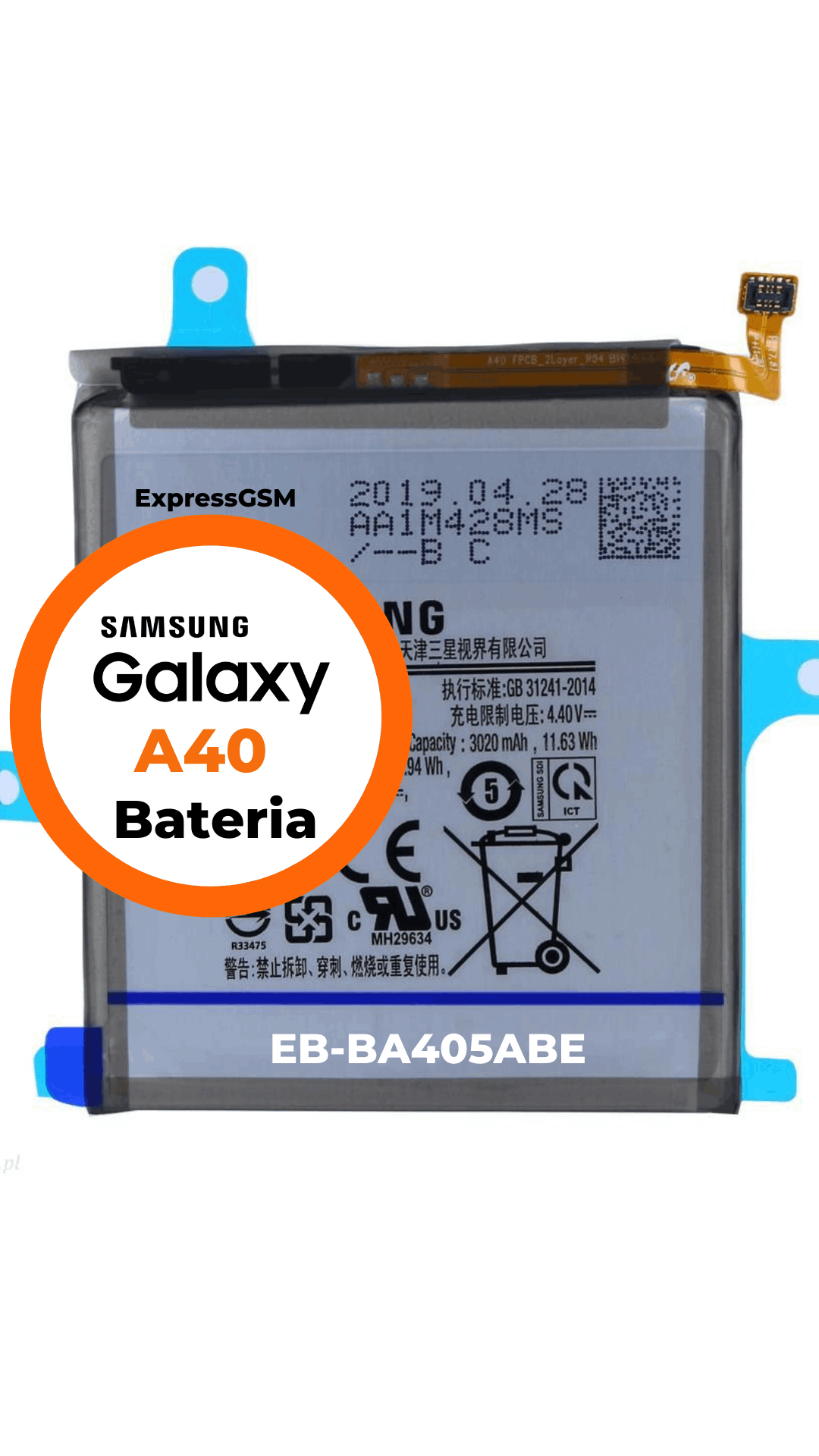 Samsung A40 Bateria