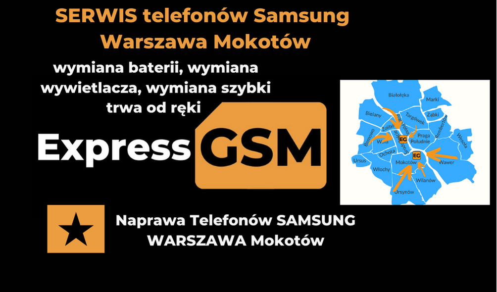 Serwis telefonów Samsung Warszawa Mokotów