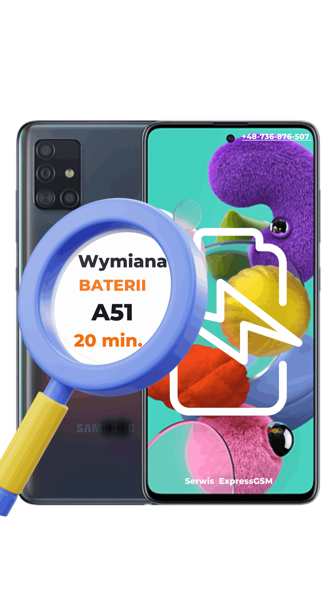 Wymiana Baterii Samsung A51