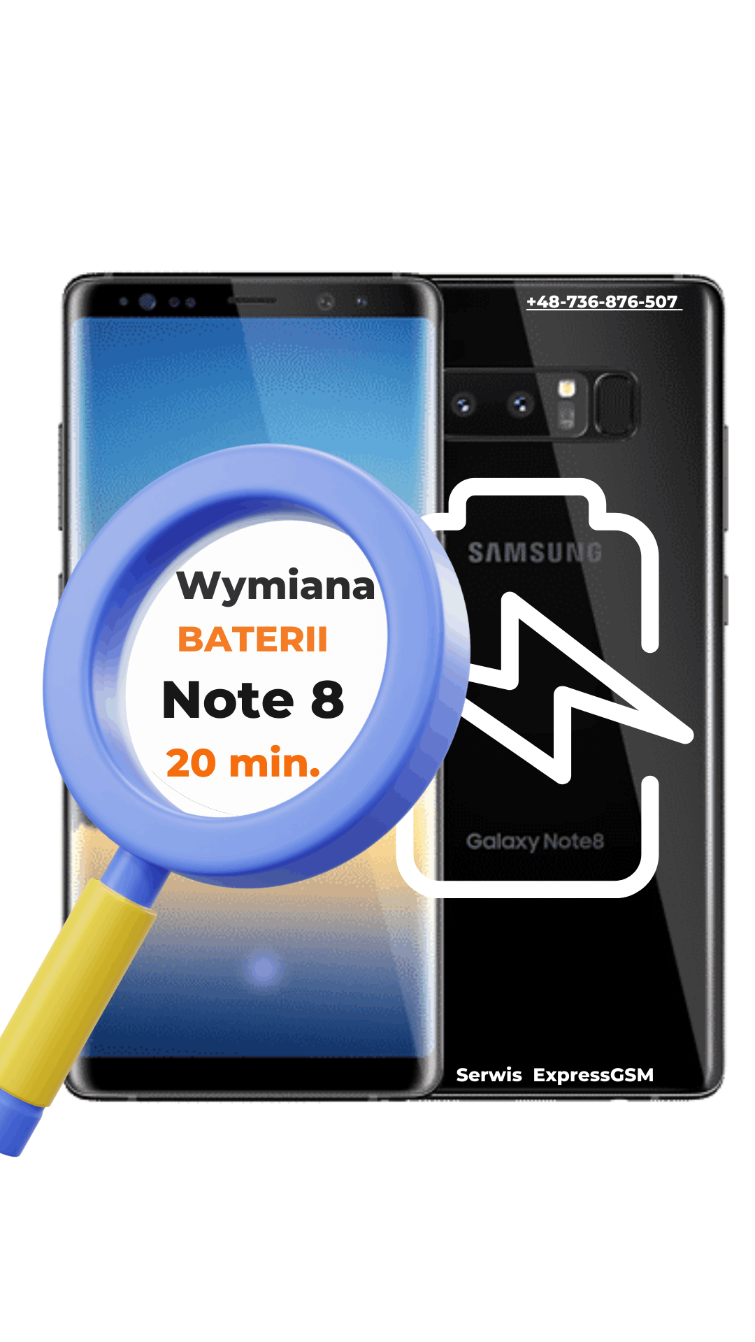Wymiana baterii Samsung Note 8