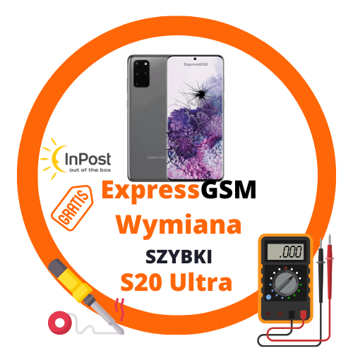 ile kosztuje wymiana szybki Samsung S20 Ultra