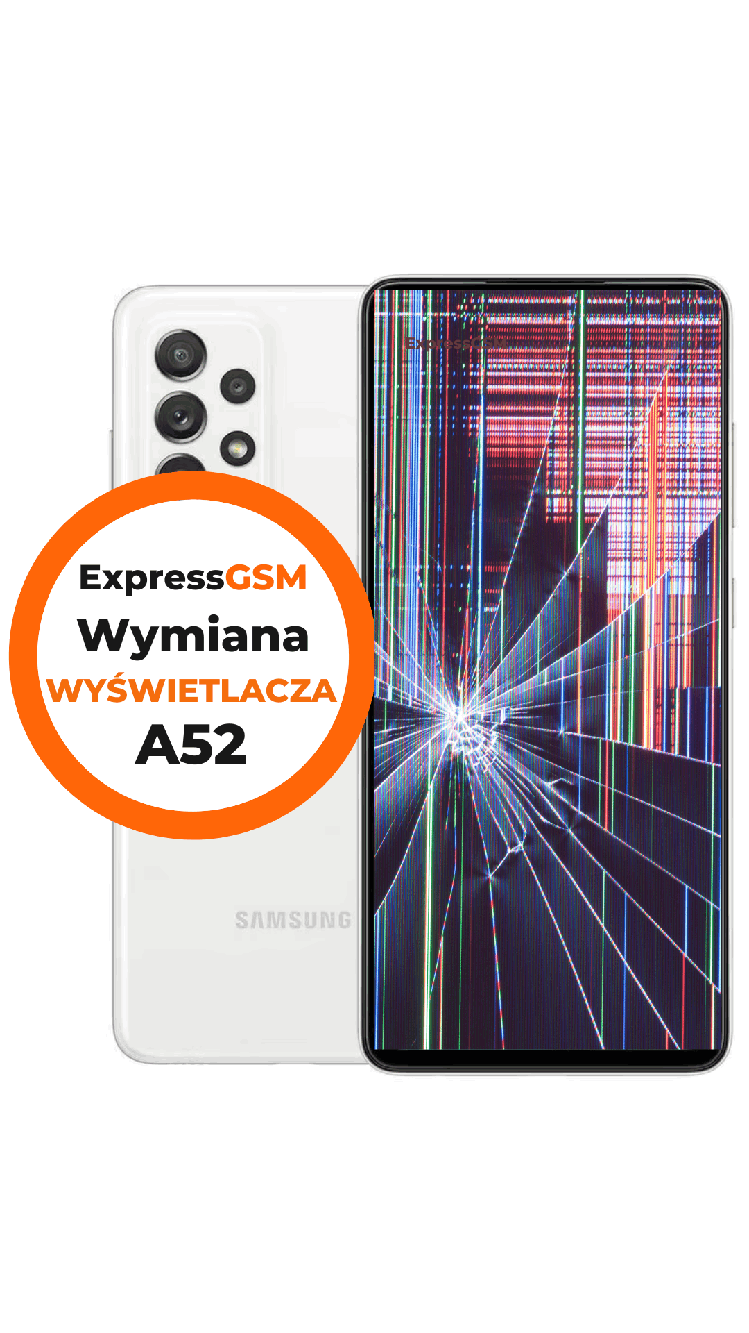 Samsung A52 wymiana wyświetlacza