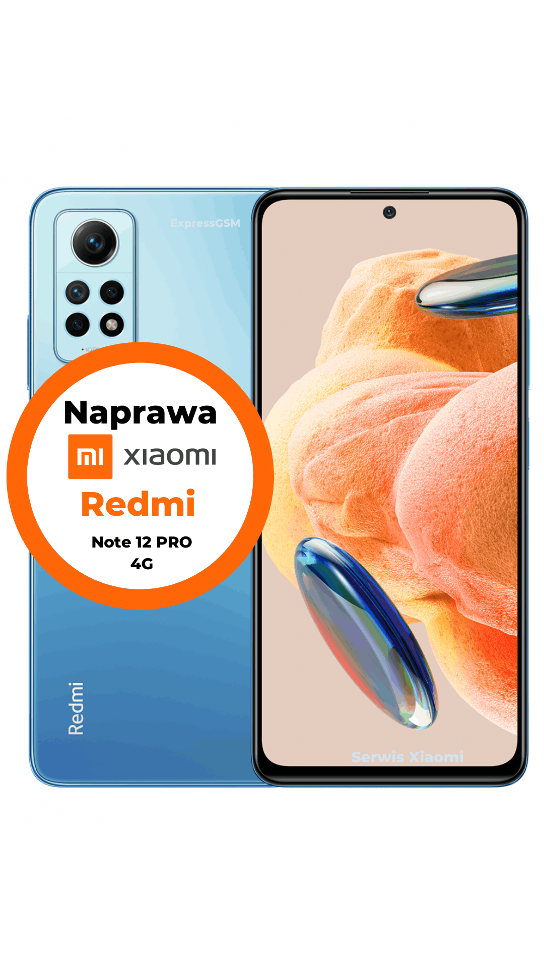 Profesjonalna naprawa ekranu Redmi Note 12 Pro 4G – oryginalne części