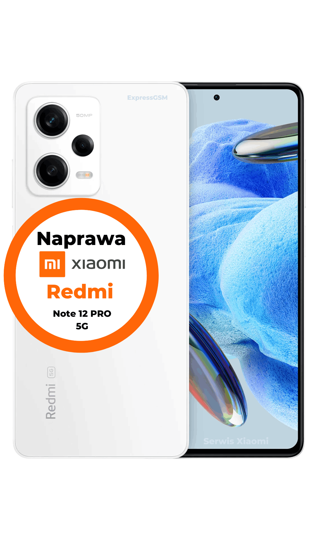 Wymiana szybki Xiaomi Redmi Note 12 Pro 5G w serwisie Warszawa