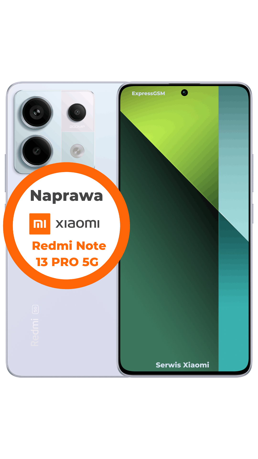 Wymiana szybki Xiaomi Redmi Note 13 Pro 5G w serwisie Warszawa
