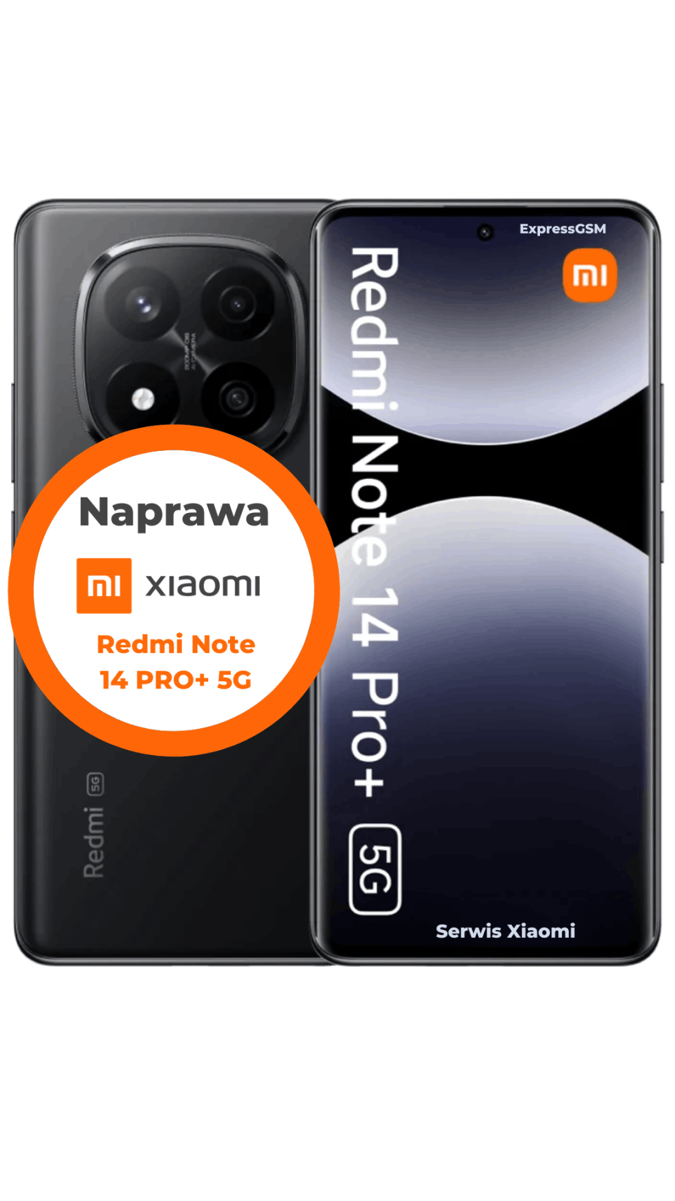 Wymiana szybki Xiaomi Redmi Note 14 Pro+ 5G w serwisie Warszawa