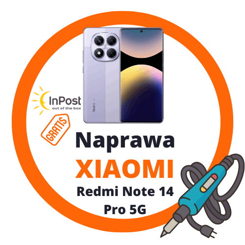 Profesjonalna naprawa ekranu Xiaomi Redmi Note 14 Pro 5G – oryginalne części