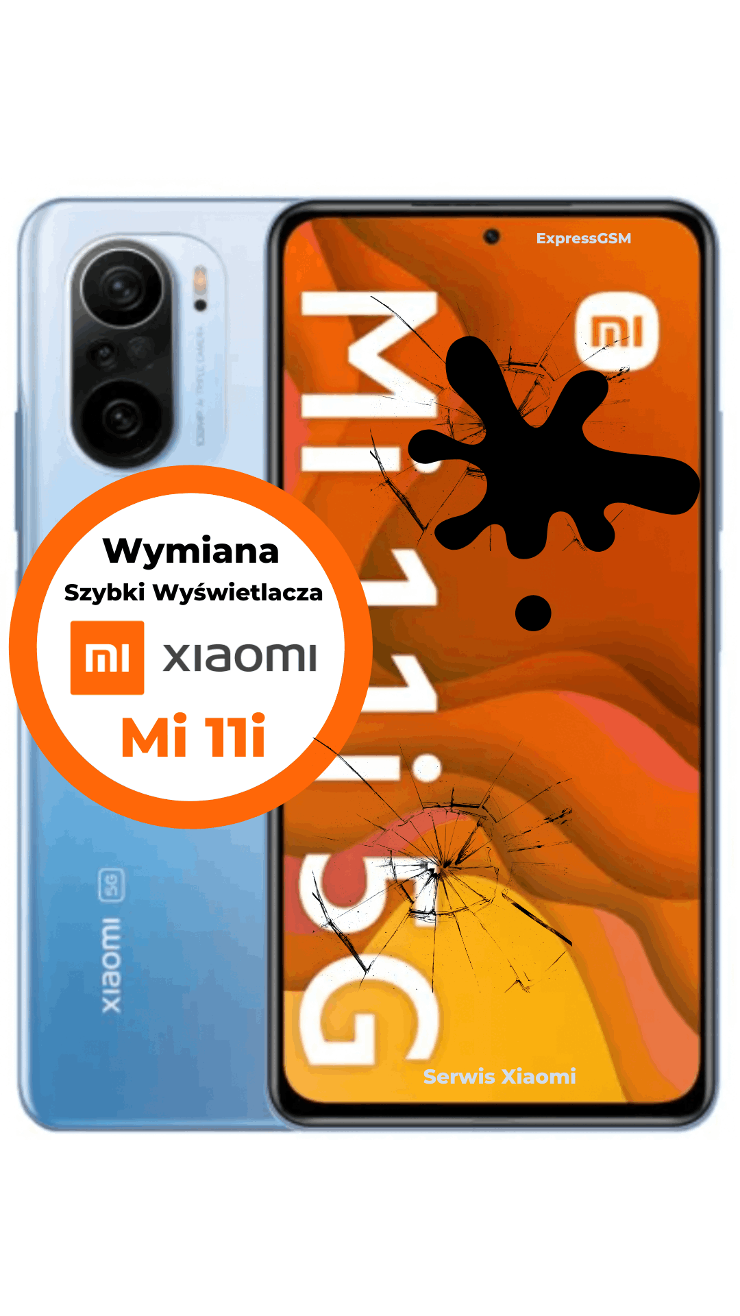 Xiaomi mi 11i wymiana szybki wyświetlacza