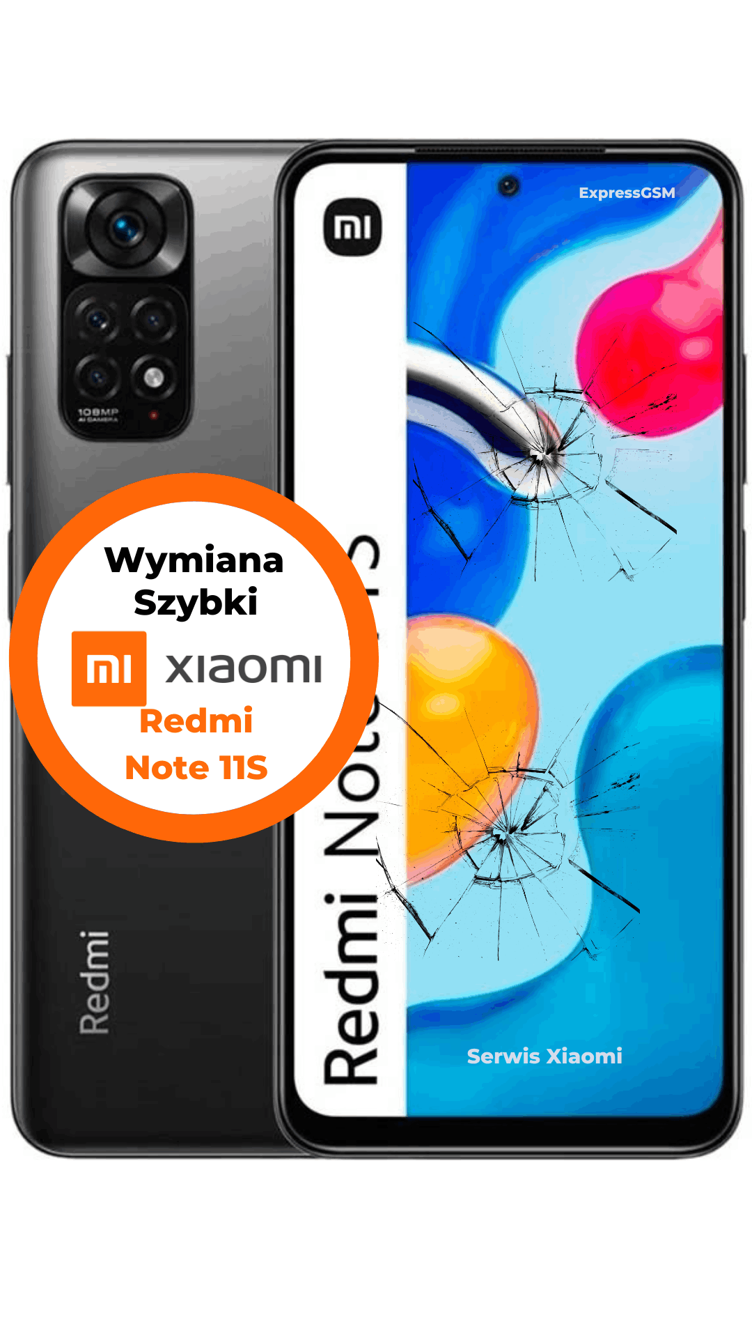 Xiaomi Redmi Note 11s wymiana szybki wyświetlacza