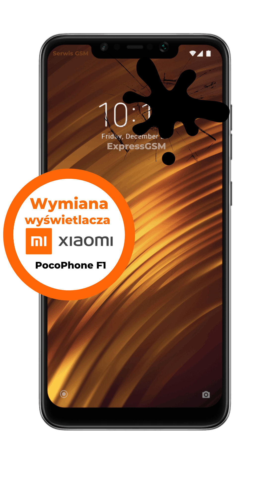 Wymiana wyświetlacza Xiaomi Pocophone F1