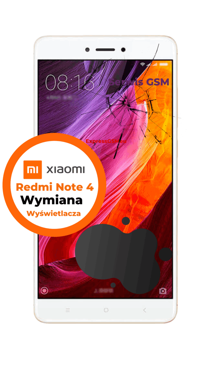Wymiana wyświetlacza Xiaomi redmi Note 4 Warszawa Wymiana wyświetlacza Xiaomi redmi Note 4