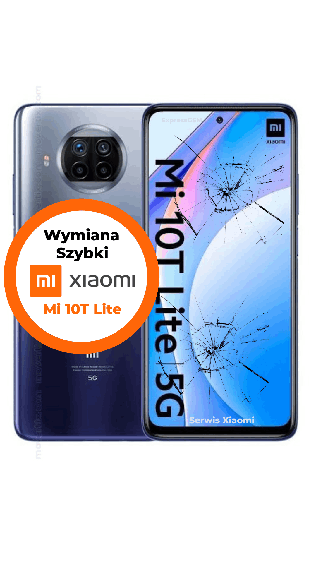 Xiaomi Mi 10T Lite wymiana szybki wyświetlacza