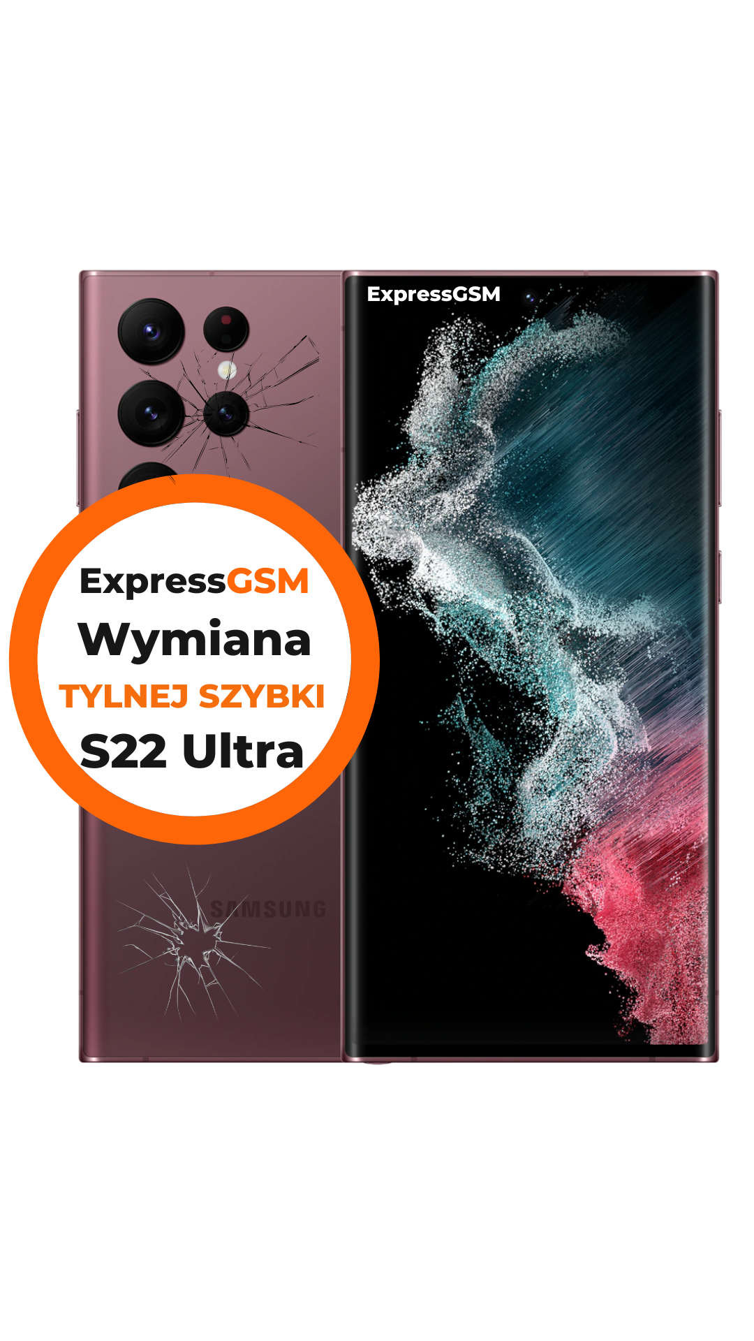 wymiana tylnej szybki Samsung S22 Ultra