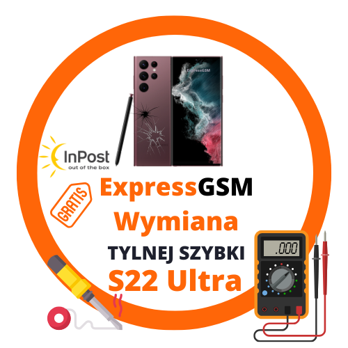 Wysyłkowa wymiana tylnej szybki Samsung S22 Ultra